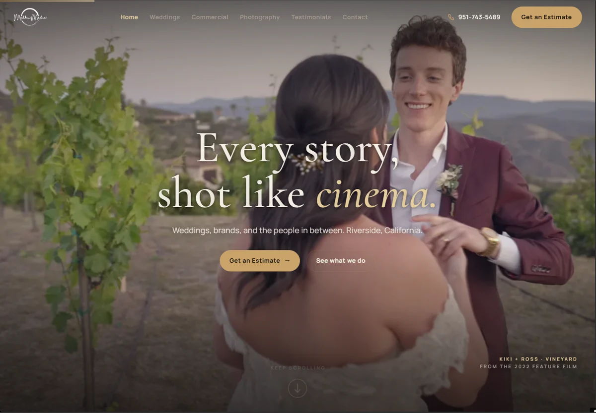 Madhu Media, a live Elevate website by Web Ascension Pro
